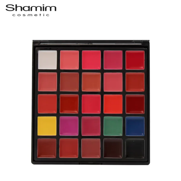 پالت رژ لب 25 رنگ رینبو  (rainbow)
